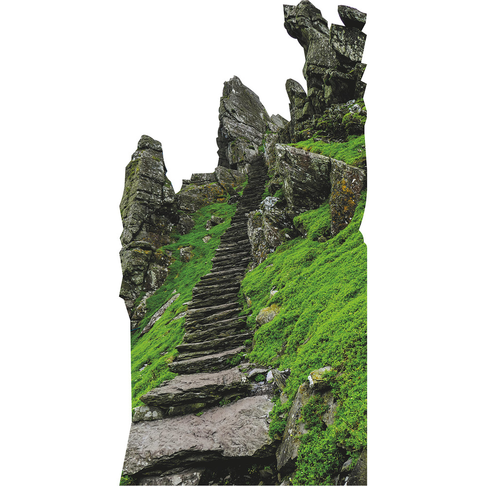 H13672 Great Skellig Michael Christs Saddle Path Mountain Climb Ireland Cardboar