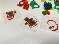 christmas holiday stocking goodie bag stuffers balls wistles keychains