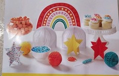 Sunshine, Rainbows, Good Vibes Party Birthday Lot Banner, Lanterns,