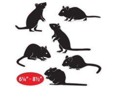 Halloween Mice Silhouettes Party Decoration 4 Packs of 6 Prop Bulk Wholesale Lot