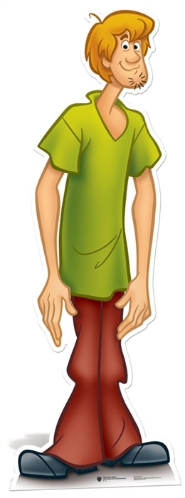 Shaggy Cardboard Cutout Stand Up from Scooby Doo Great for Children’s Parties