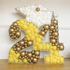 Awenztech 122pcs Metallic Gold Balloon Arch Kit 18 12 10 5 inch Chrome Gold
