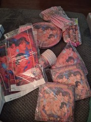Kpop BTS Birthday Party Kit Supplies Table Covers Plates Cups Hats Straws +