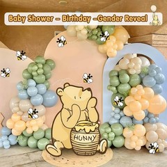 Winnie Baby Shower Birthday Decorations Large Coroplast Cutout Balloons Bee S…