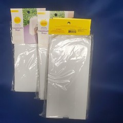 4 Pack Sun Squad Solid Resin White Indoor Outdoor Luminary Bags 10x5x3 Reusable