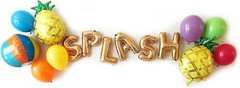 Splash! Pool Party Decorations Balloon Pack! 13 Pc Tropical Pool Party Decor