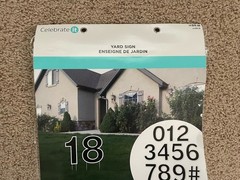 Celebrate It Number Yard Large Signs 13-15 inches