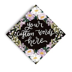 Sublimation Blank Custom Photo Plate Memorial Grad Cap Design,Cap Topper Decorat