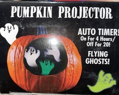 Ghost Pumpkin Projector Pumpkin Carving Accessory, 3.5″, Green White
