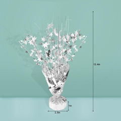 6 Pcs Metallic Foil Star Burst Table Centerpieces Patriotic Decoration for Weddi