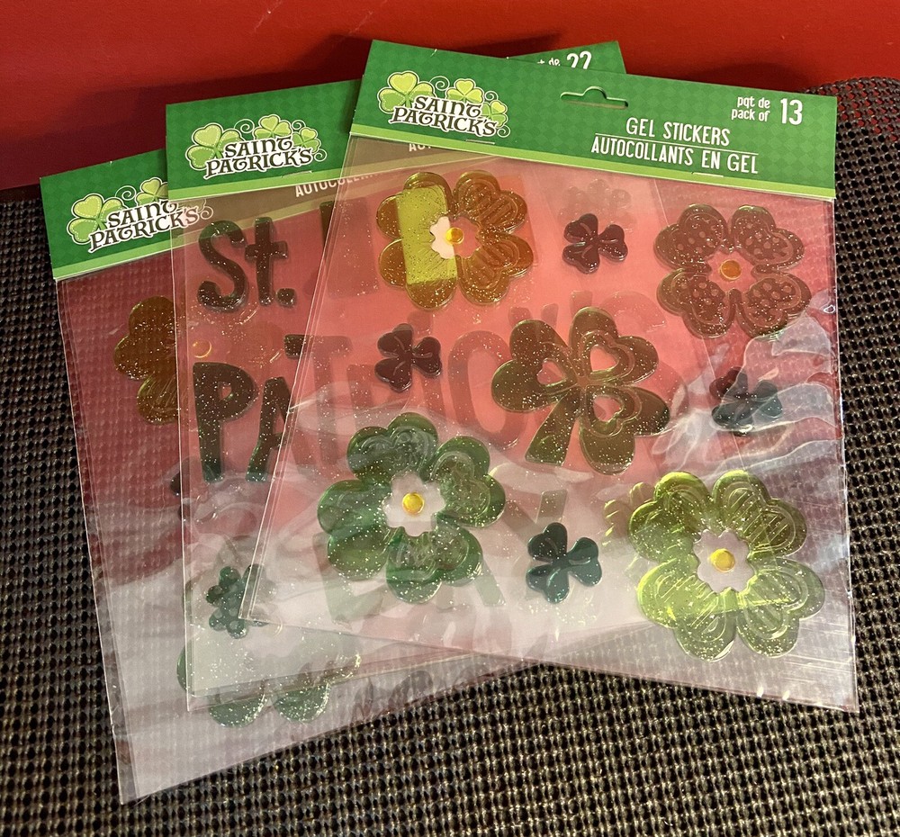 Saint Patrick’s Day Gel Wax Decorations Lot Factory Sealed