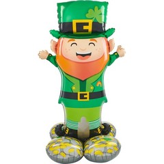 Lucky Leprechaun Airloonz Mylar Party Foil Balloon, 53″, Multicolor,43773