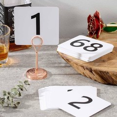 Double Sided Numbered Seats Cards for Weddings and Event Portable Place Card