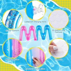 Best Ceenna 20″ Hello Summer Floating Pool Inflatable Letters Decoration with 4