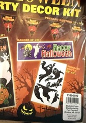 2 Party Decor Kit (s) Haunted House Halloween Spider Web, Hanging Ghost..