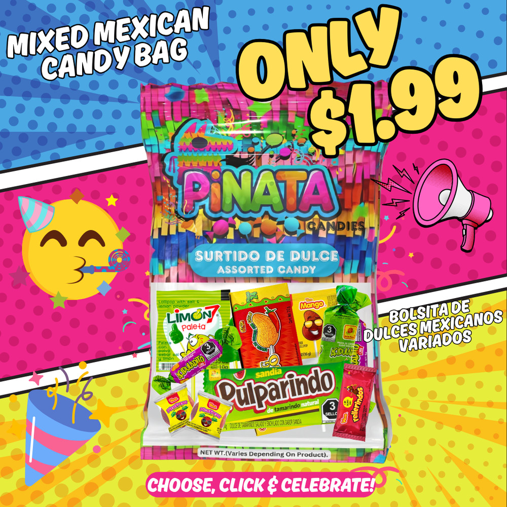 Mexican Candy Bags Piñata Filler – Spicy & Sweet Party Favors for Kids