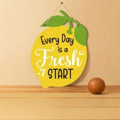 Handmade Summer Lemon Door Sign Welcome Wooden Door Hanging Home Decoration UK