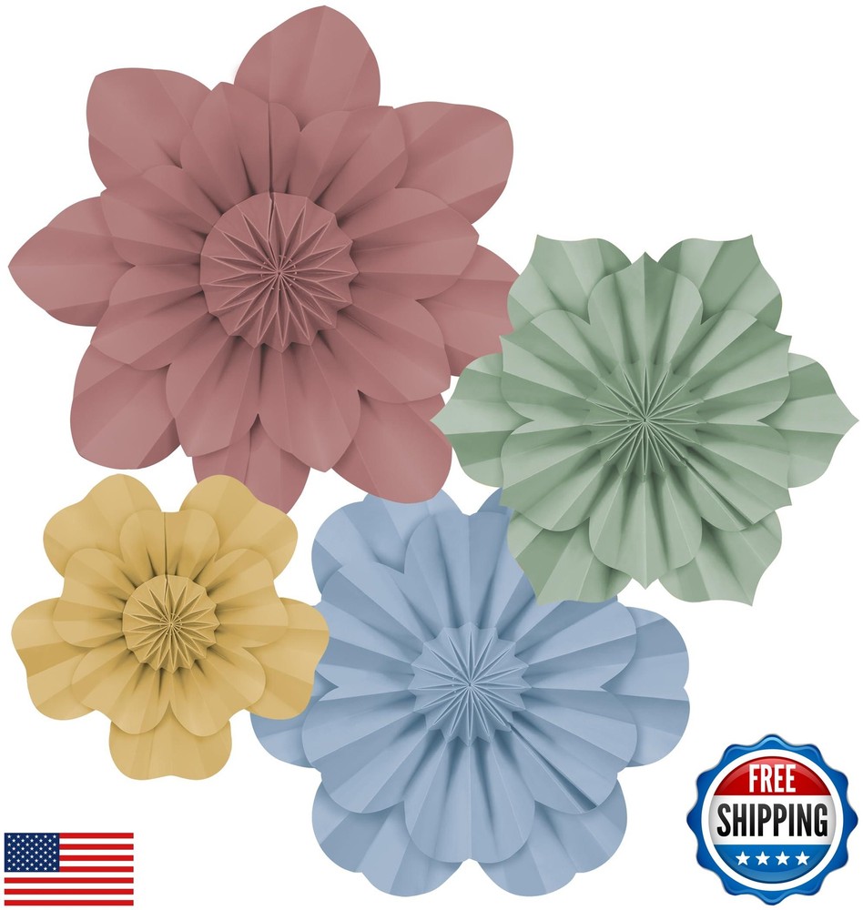 Teacher Created Resources Cottage Charm Paper Flowers Premade Decorations for