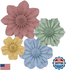 Teacher Created Resources Cottage Charm Paper Flowers Premade Decorations for