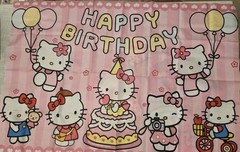 161pc Hello Kitty Birthday Party Supplies Set 39×59″ Banner 5 Foil Balloons NEW