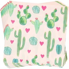Sparkle and Bash Cactus Birthday Party Decorations 169-Piece Dinnerware Pink