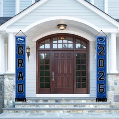 Graduation Decorations 2026 – Blue Congrats Grad Porch Banner for Graduation P..