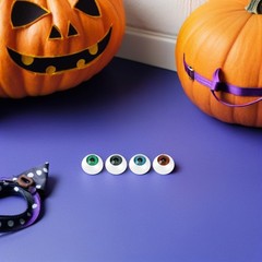 12 Pcs Halloween Eyeball Decorations Art Craft Doll Eyes Creepy Props