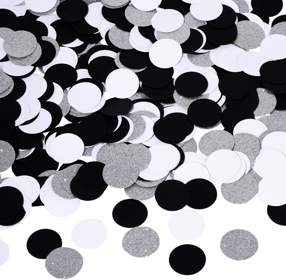 400pcs Glitter Paper Confetti Circles Dots Sprinkling Paper Circle Dots for Grad