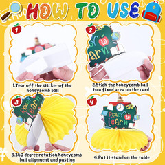 Back to School Decorations Back to School Hanging Banners Swirls and Honeycomb C