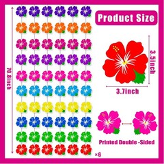Hawaiian Hibiscus Flowers Garlands 6PCS Tropical Party Decoration Luau Aloha Han