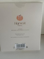Harvest Pumpkin Charm 4 Pack Spoons BNIB
