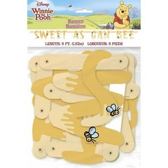 Winnie The Pooh Jointed Banner Multi Colored Birthday Baby Shower Decoration