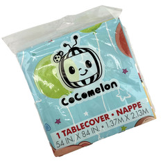 Cocomelon Paper Table Decorating Kit, 23pc Set + Tablecover 54″x84″ – Lot of 2