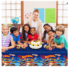 LANFUBEISI 3 pcs Birthday Decorations Tablecloth Racing Car Themed 107×53.9 In
