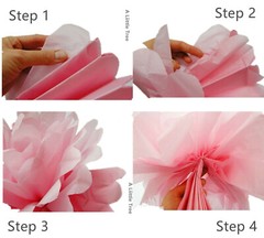 9Pcs Mixed Tissue Paper Pom Poms Hanging Wedding Birthdays Party Decor
