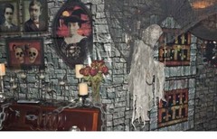 DUNGEON BRICK WALL Scene Setter Halloween party Haunted House wall backdrop