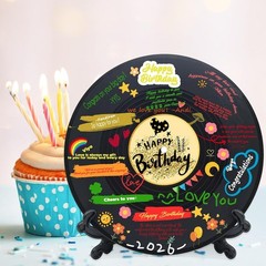 Vinyl Record Birthday Decorations, Happy Birthday Party Favor Sign Poster, La…