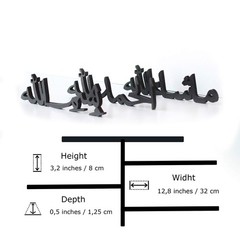 1 PCS Arabic Tabletop Parent List Home Decor Centerpiece Ornament Black