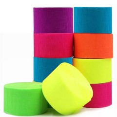 600feet Crepe Streamers,6 Rolls Party Streamer Decorations in 6 Colors for Ne…