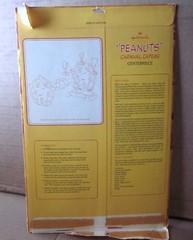 PEANUTS unused centerpiece Charles Schultz vtg Snoopy 1965 decor Ferris Wheel