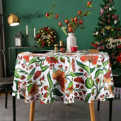 EHouseHome Indoor Outdoor Tablecloth Water Resistant Spill Proof Fabric Table…