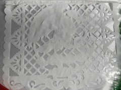 2 Pack 9 Pieces Papel Picado Plastic Papel Picado 16’ Mexican Papel Picado