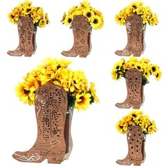 6 Pcs Wooden Centerpieces for Tables Baby Shower Decorations Tabletop Boxes P…