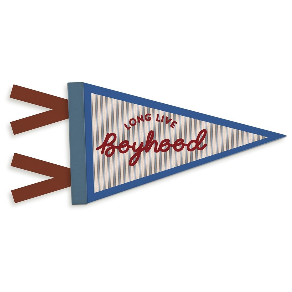 Long Live Boyhood Banner Boy Room Decor, Vintage Boyhood Pennant Felt Banner …