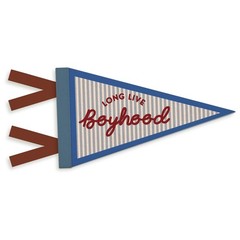 Long Live Boyhood Banner Boy Room Decor, Vintage Boyhood Pennant Felt Banner …