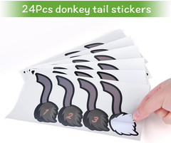 Pin the Tail on the Donkey Party Game, Mexican Donkey Party Supplies, Birthday P