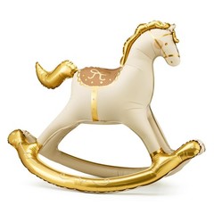 Inflatable Standing Rocking Horse Balloon 41.5×34 Inch, Large Horse-Shaped Ai…