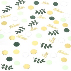 Sage Green Confetti, Wedding Table Decor, Bridal Shower Engagement