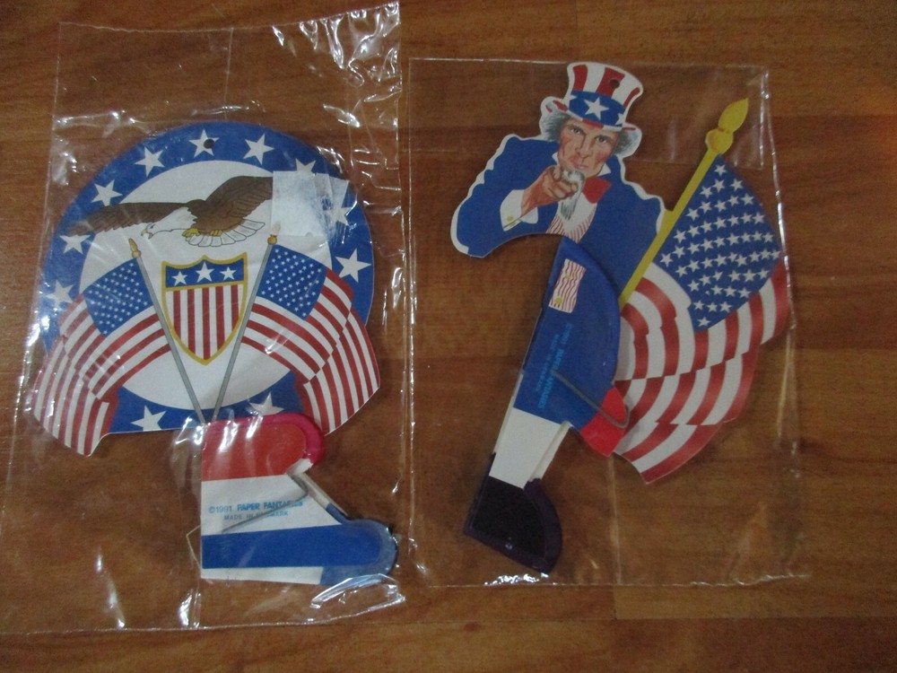 Political Honeycombs Mini Patriotic Decoration 1991 Paper Fantasies NOS U Pick