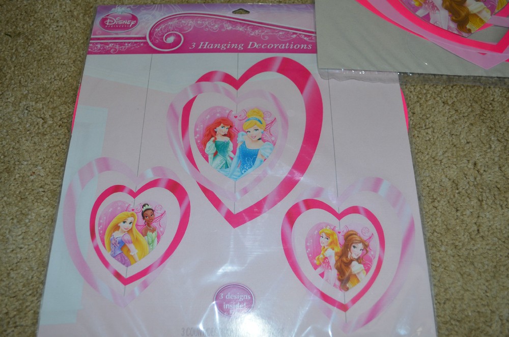 Disney Princess Royal Celebration Birthday hanging decorations 3 set cinderella